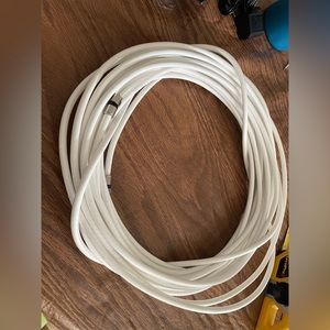 White coaxial cable - approx 49 ft